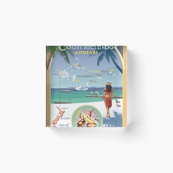 Item preview, The Coral Route - Cook Islands Aitutaki  designed and sold by contourcreative.