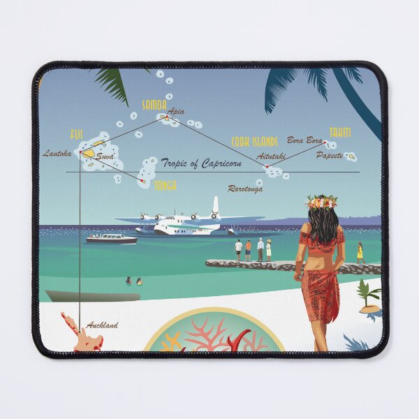 Item preview, The Coral Route - Cook Islands Aitutaki  designed and sold by contourcreative.