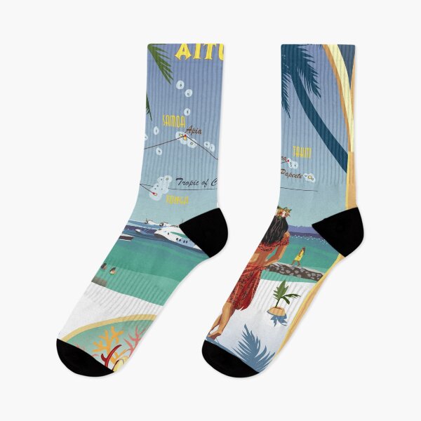 Item preview, The Coral Route - Cook Islands Aitutaki  designed and sold by contourcreative.
