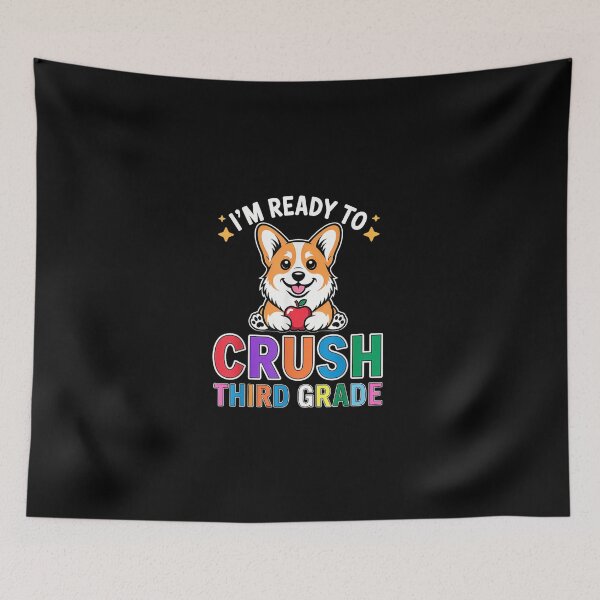 Item preview, Funny Ready to Crush Third Grade Corgi Dog Day of School  designed and sold by MatherFisher.