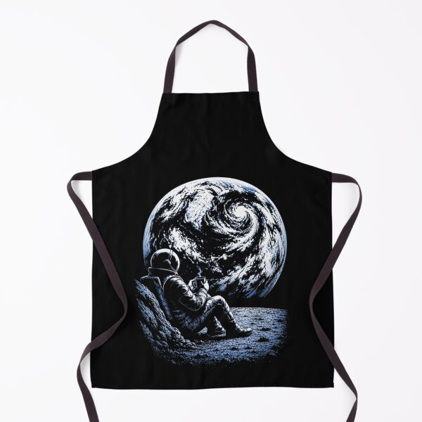 Item preview, Funny Space Astronaut On The Moon Drinking Coffee designed and sold by MatherFisher.