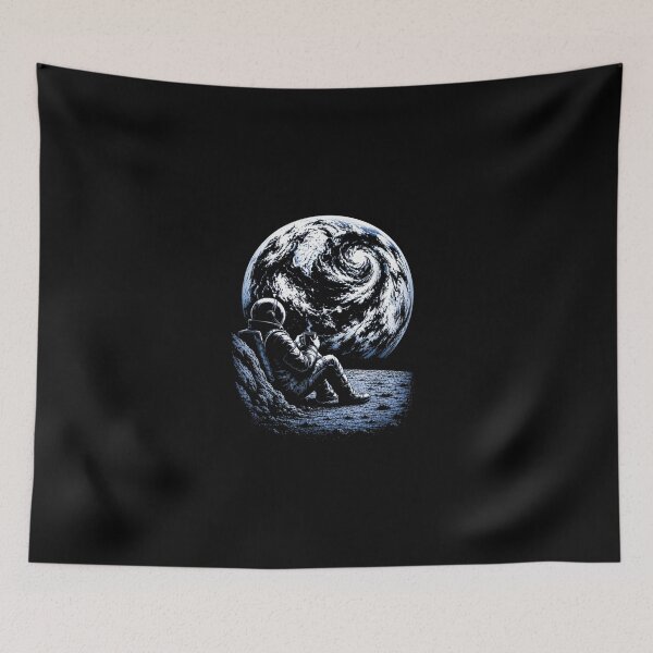 Item preview, Funny Space Astronaut On The Moon Drinking Coffee  designed and sold by MatherFisher.