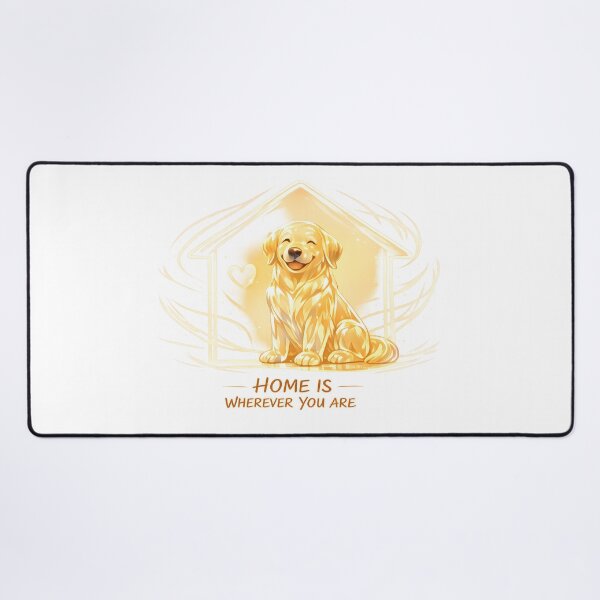 Item preview, Home Is Wherever You Are – Golden Retriever Cozy House Design, Dog Lover Gift Shirt designed and sold by Sahil Randhawa.