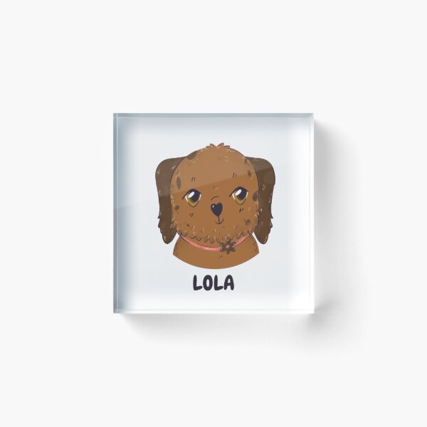 Item preview, Lola - Cute Brown Spotted Puppy Dog Portrait designed and sold by GenZFashion000.