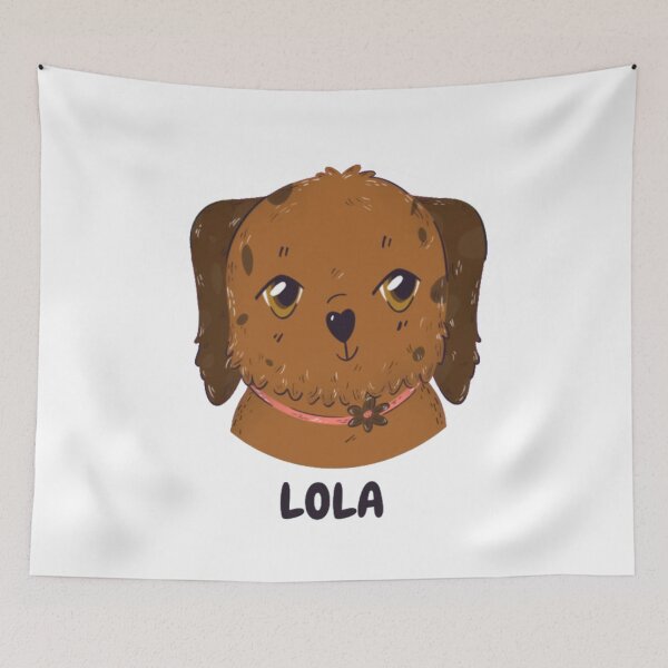 Item preview, Lola - Cute Brown Spotted Puppy Dog Portrait designed and sold by GenZFashion000.