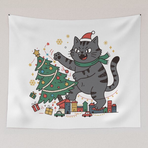 Item preview, Catzilla Christmas. #2 designed and sold by EunsooLee.