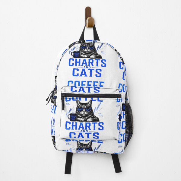 Item preview, Coffee Charts and Cats Funny Trader Cat Design designed and sold by PipForgeStudio .