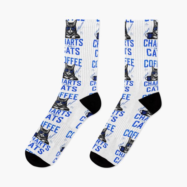 Item preview, Coffee Charts and Cats Funny Trader Cat Design designed and sold by PipForgeStudio .