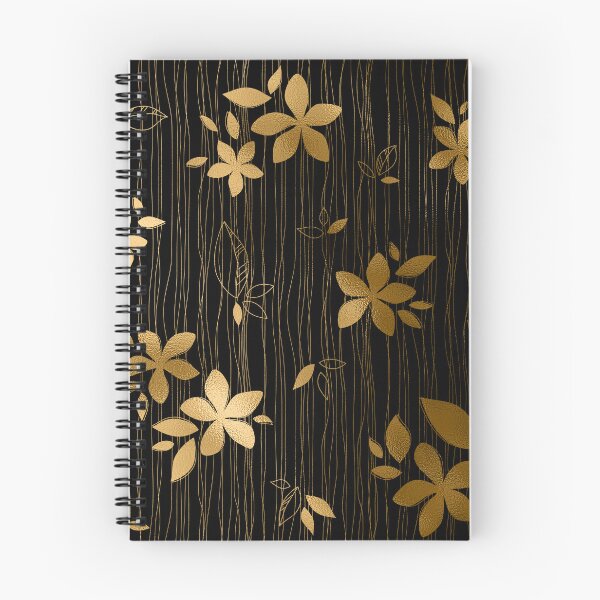 Item preview, Luxurious Black and Gold Flower Art Deco Pattern designed and sold by DEC02.