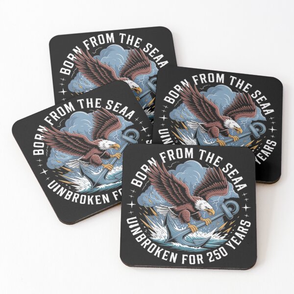 Item preview, Born From the Sea Unbroken for 250 Years Patriotic Eagle Anchor Vintage  designed and sold by Zizo-DR44.