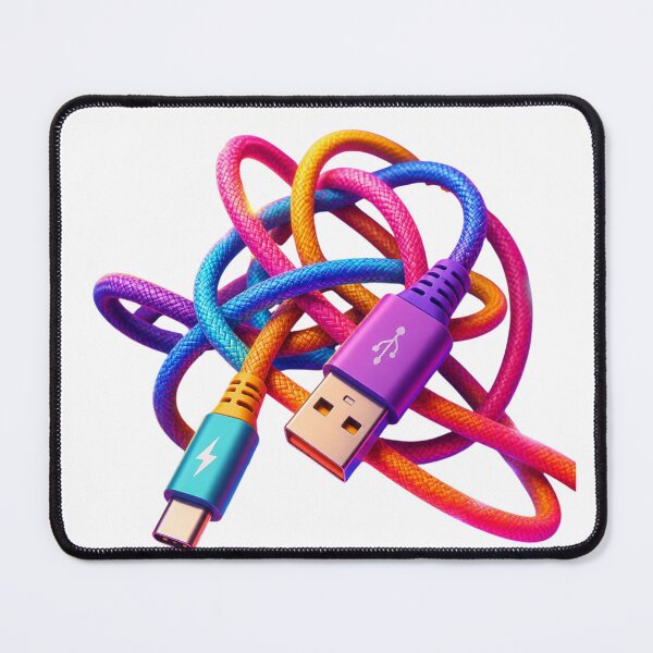 Item preview, Colorful charging cable tangle in neon look designed and sold by VladaV.