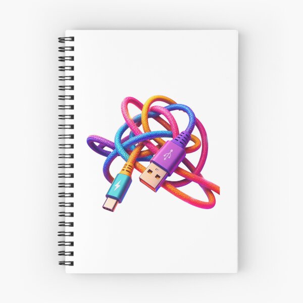 Item preview, Colorful charging cable tangle in neon look designed and sold by VladaV.