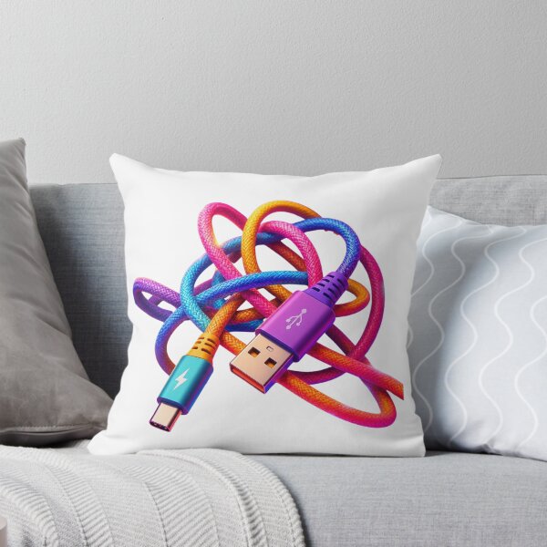 Item preview, Colorful charging cable tangle in neon look designed and sold by VladaV.