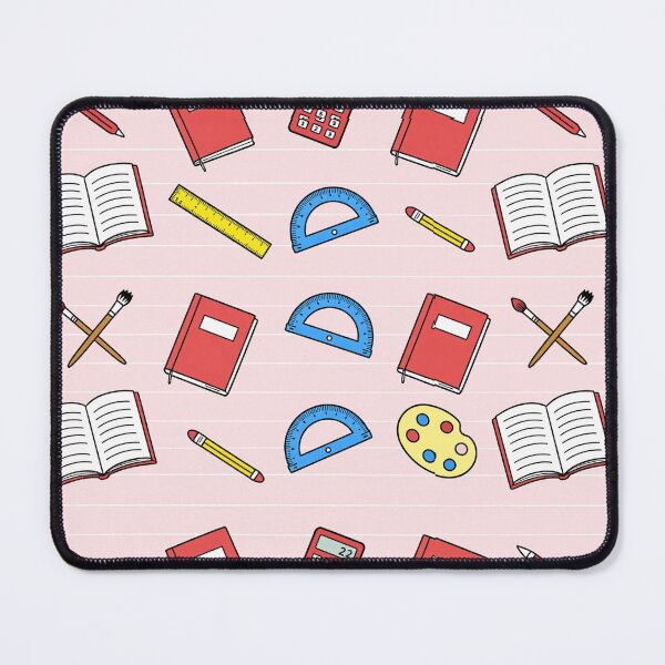 Item preview, Cute Pastel Pink School Supplies Pattern Aesthetic Hardcover Journal designed and sold by FestivityFinds.