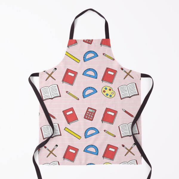 Item preview, Cuaderno de tapa dura con un bonito estampado de útiles escolares en rosa pastel. designed and sold by FestivityFinds.