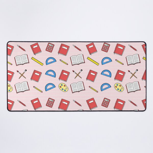 Item preview, Cute Pastel Pink School Supplies Pattern Aesthetic Hardcover Journal designed and sold by FestivityFinds.