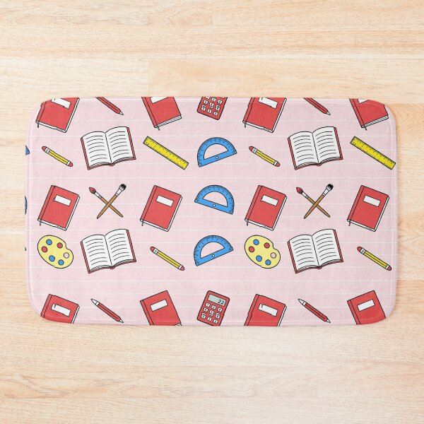 Item preview, Cute Pastel Pink School Supplies Pattern Aesthetic Hardcover Journal designed and sold by FestivityFinds.