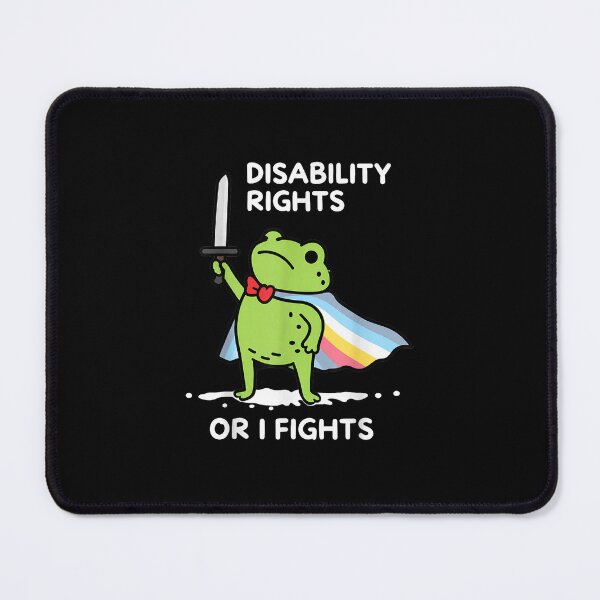 Item preview, I Will Fight Until Disability Rights Funny Frog Meme designed and sold by MatherFisher.