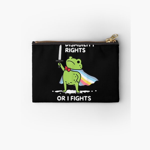 Item preview, I Will Fight Until Disability Rights Funny Frog Meme designed and sold by MatherFisher.