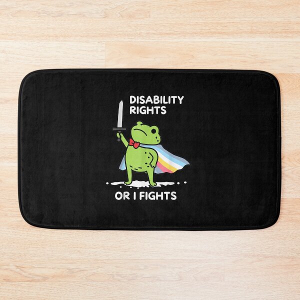 Item preview, I Will Fight Until Disability Rights Funny Frog Meme designed and sold by MatherFisher.