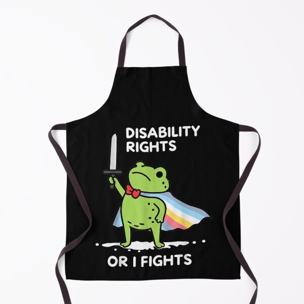Item preview, I Will Fight Until Disability Rights Funny Frog Meme designed and sold by MatherFisher.