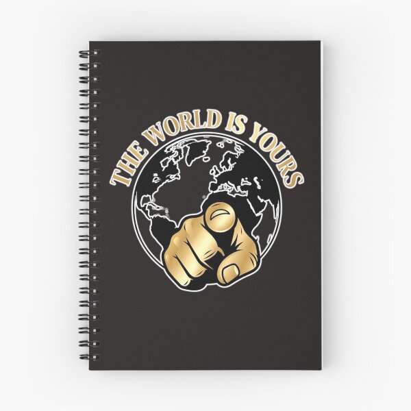 Item preview, The World Is Yours Motivational Gold Globe Emblem Sticker designed and sold by zenithdecalco.