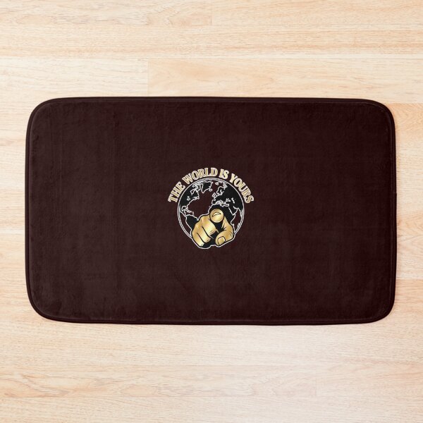 Item preview, The World Is Yours Motivational Gold Globe Emblem Sticker designed and sold by zenithdecalco.