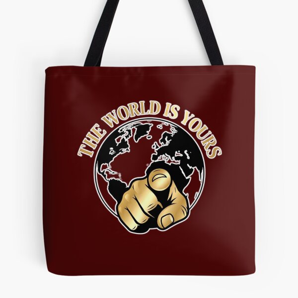 Item preview, The World Is Yours Motivational Gold Globe Emblem Sticker designed and sold by zenithdecalco.