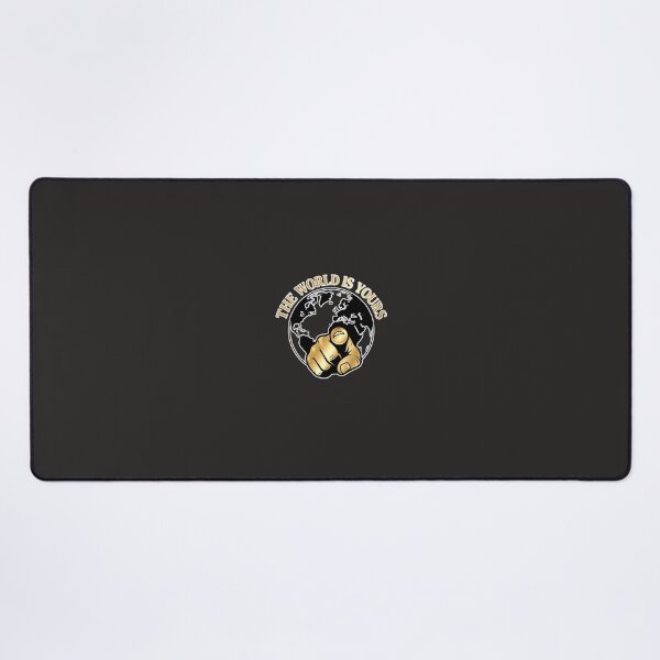 Item preview, The World Is Yours Motivational Gold Globe Emblem Sticker designed and sold by zenithdecalco.