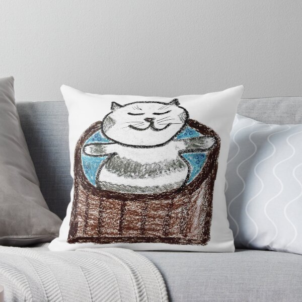 Item preview, Cute Cat in Hot Tub Jacuzzi Crayon Art designed and sold by MagicYana.