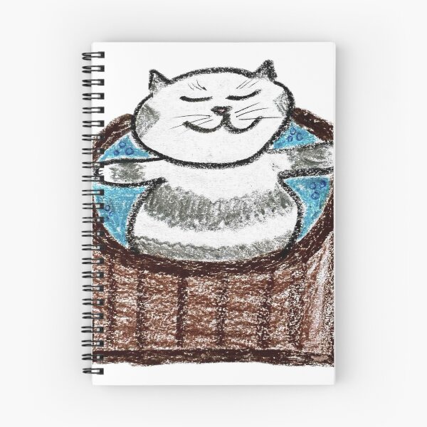 Item preview, Cute Cat in Hot Tub Jacuzzi Crayon Art designed and sold by MagicYana.