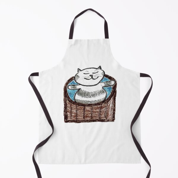 Item preview, Cute Cat in Hot Tub Jacuzzi Crayon Art designed and sold by MagicYana.