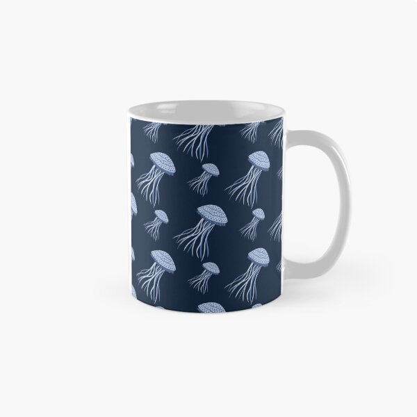 Item preview, Blue Jellyfish Pattern | Coastal Ocean Seamless Print | Nautical Marine Life Aesthetic designed and sold by RJACreative.