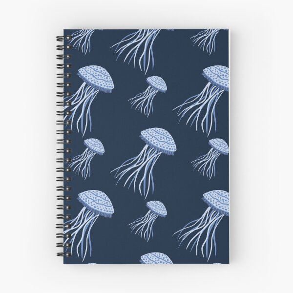 Item preview, Blue Jellyfish Pattern | Coastal Ocean Seamless Print | Nautical Marine Life Aesthetic designed and sold by RJACreative.