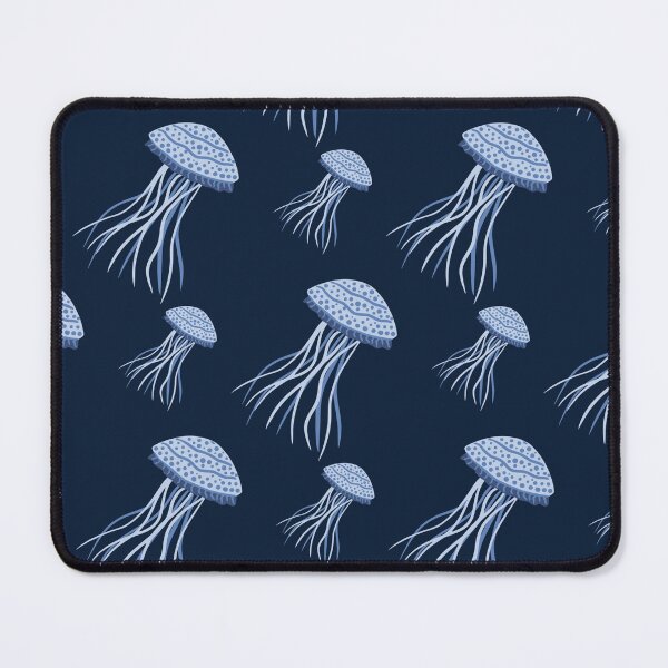 Item preview, Blue Jellyfish Pattern | Coastal Ocean Seamless Print | Nautical Marine Life Aesthetic designed and sold by RJACreative.