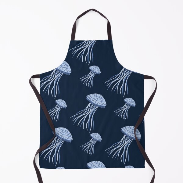 Item preview, Blue Jellyfish Pattern | Coastal Ocean Seamless Print | Nautical Marine Life Aesthetic designed and sold by RJACreative.