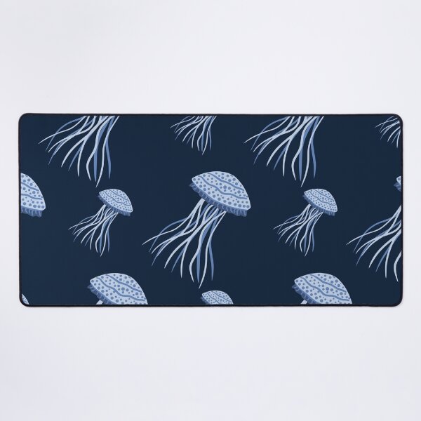 Item preview, Blue Jellyfish Pattern | Coastal Ocean Seamless Print | Nautical Marine Life Aesthetic designed and sold by RJACreative.