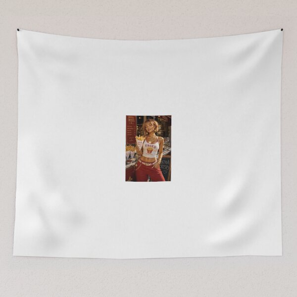 Item preview, Woman in Red Holding French Fries designed and sold by CathryneDelamort.