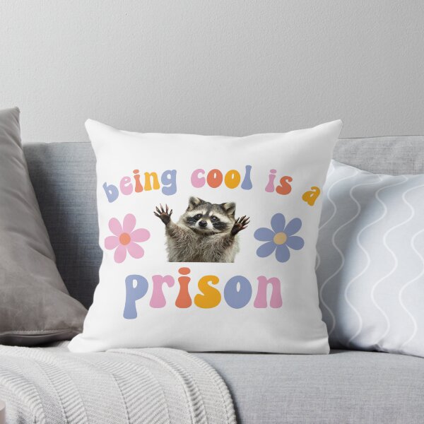 Item preview, being cool is a prison flower power groovy raccoon designed and sold by coffeepolicy.