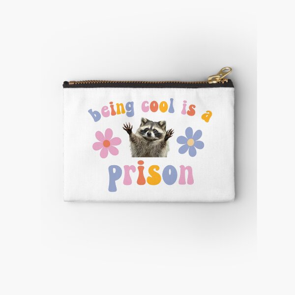 Item preview, being cool is a prison flower power groovy raccoon designed and sold by coffeepolicy.