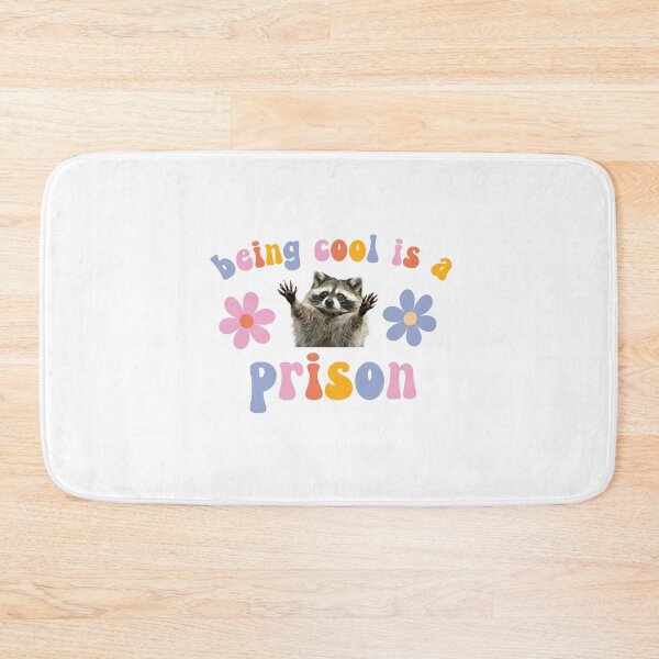 Item preview, being cool is a prison flower power groovy raccoon designed and sold by coffeepolicy.