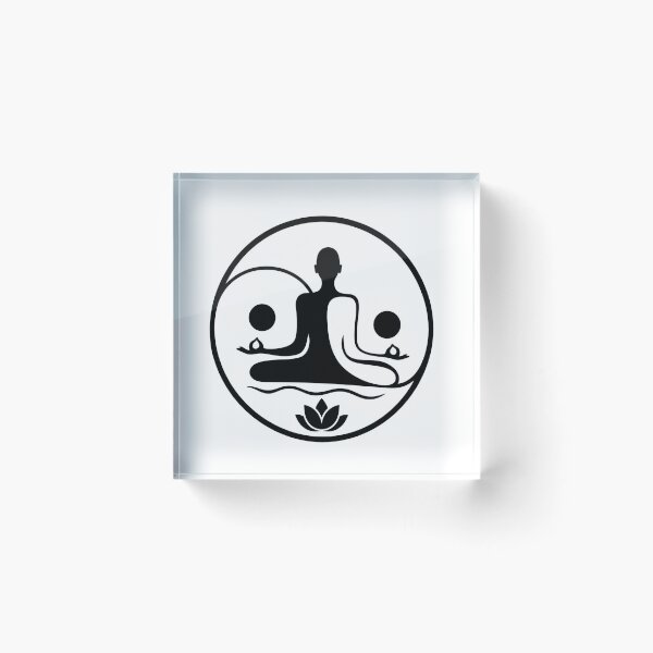 Item preview, Meditation Yin Yang - Zen Yoga Design designed and sold by Myra365Art.