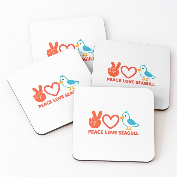 Item preview, Peace Love Seagull Cute Bird Design designed and sold by HBDStudio.