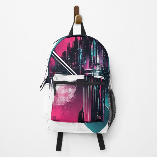 Item preview, Neon Metropolis Cyberpunk Geometric Cityscape Futuristic Abstract Graphic designed and sold by dytf79.