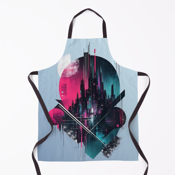Item preview, Neon Metropolis Cyberpunk Geometric Cityscape Futuristic Abstract Graphic designed and sold by dytf79.