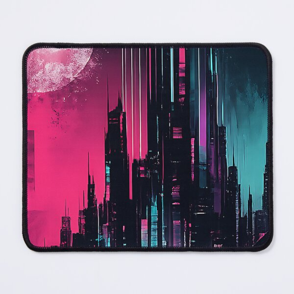 Item preview, Neon Metropolis Cyberpunk Geometric Cityscape Futuristic Abstract Graphic designed and sold by dytf79.