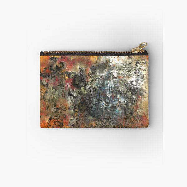 Item preview, Abstract Expressionist Landscape in Fiery Orange and | Modern Textured Painting designed and sold by AS-Graphics.