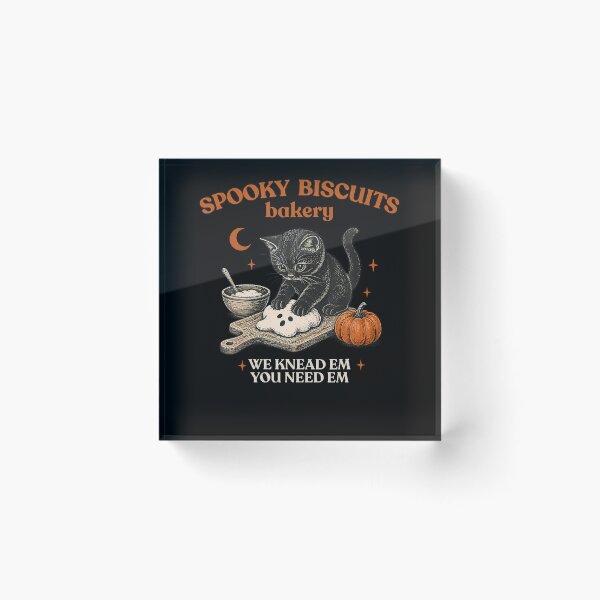 Item preview, Retro Funny Spooky Biscuits Club Cat Lovers Pastry Halloween designed and sold by Lhwatsrdina.