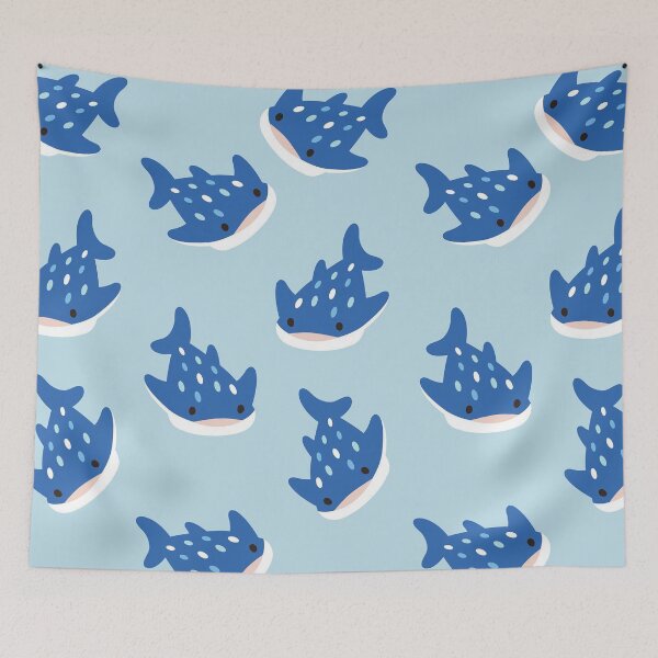 Item preview, Cute Whale Shark Pattern | Kawaii Ocean Animal Seamless Print | Blue Marine Life Design designed and sold by RJACreative.