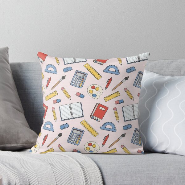 Item preview, Cute Pastel Pink School Supplies Pattern Aesthetic Desk Mat designed and sold by FestivityFinds.